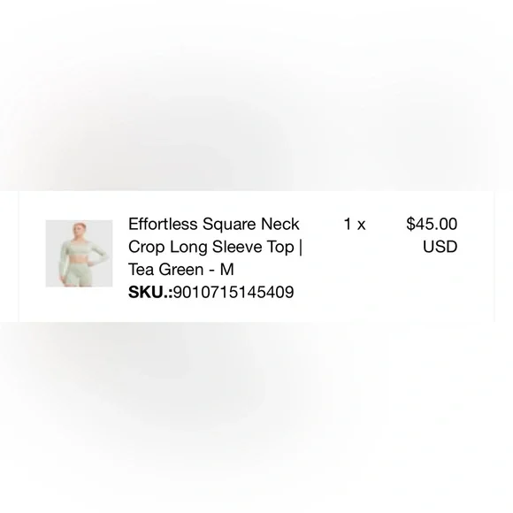 Oner Active Effortless Long sleeve crop Size M - Picture 2 of 2